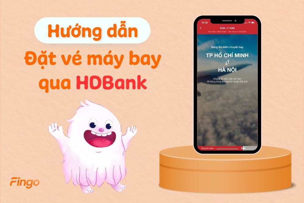 Các bước đặt vé máy bay qua HDBank giá rẻ chi tiết