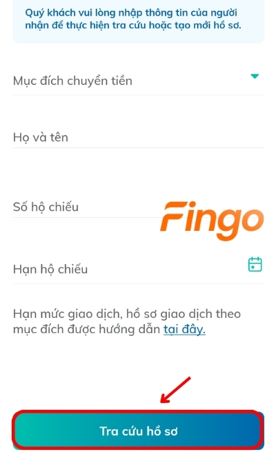 Nhập các thông tin được hiển thị trên màn hình để thực hiện Tra cứu hồ sơ