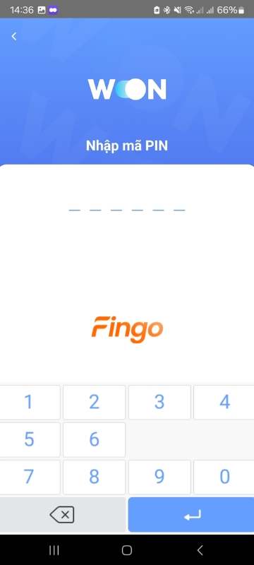 Nhập mã PIN 