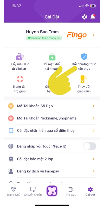 Cách lấy lại mã kích hoạt eToken TPBank bước 1