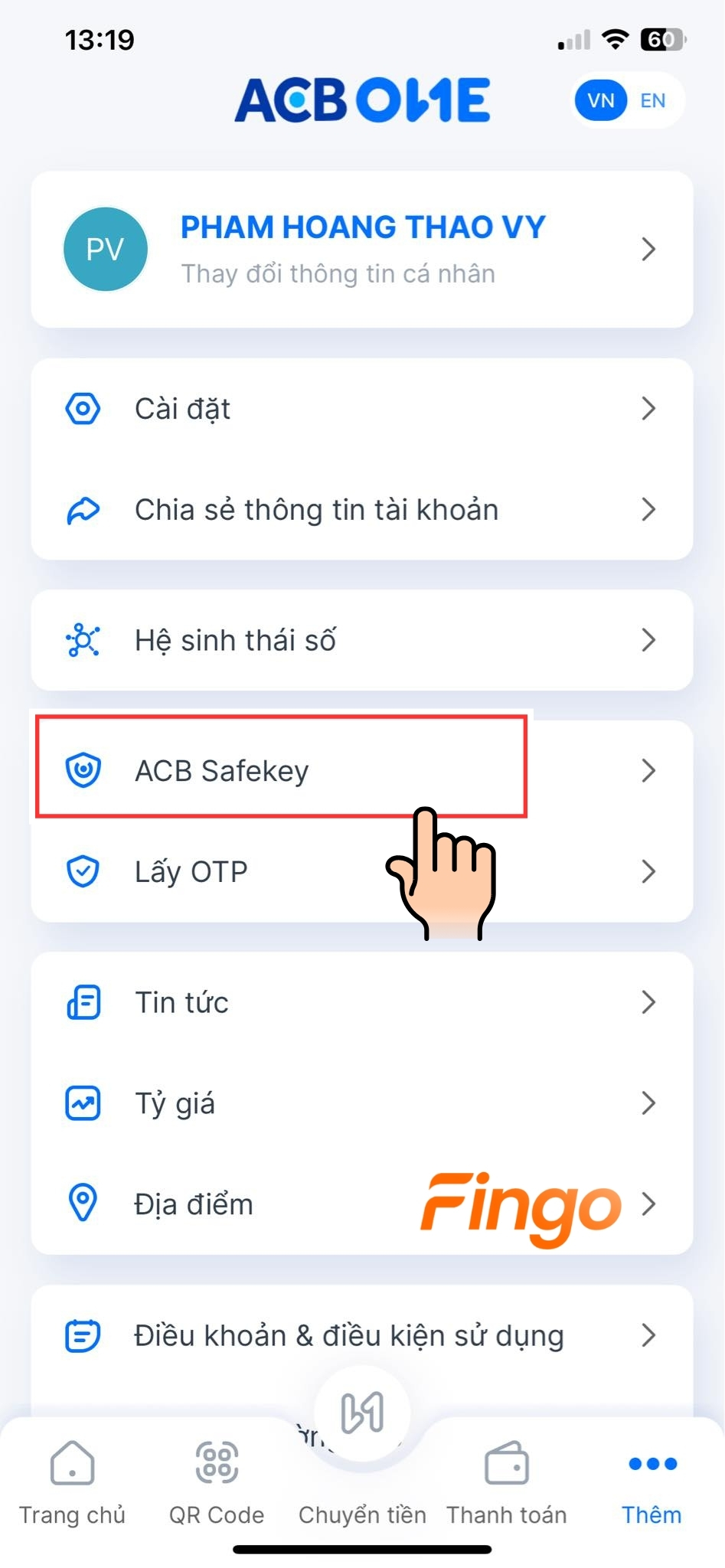 ACB Safekey là gì? Cách đăng ký ACB Safekey online - Fingo