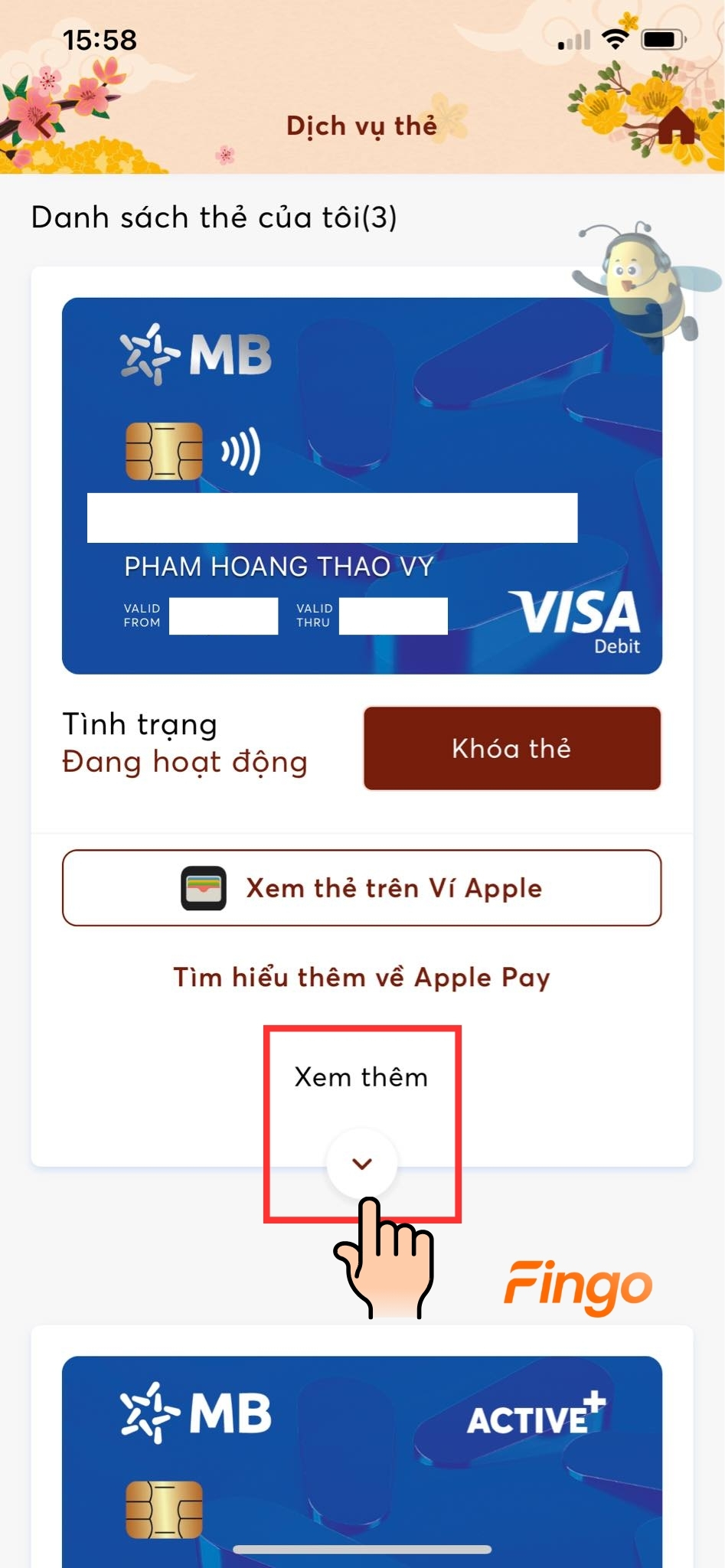 Nhấn vào "Xem thêm"