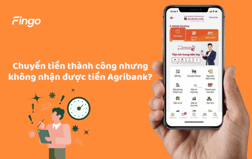 Chuyển tiền thành công nhưng không nhận được tiền Agribank?