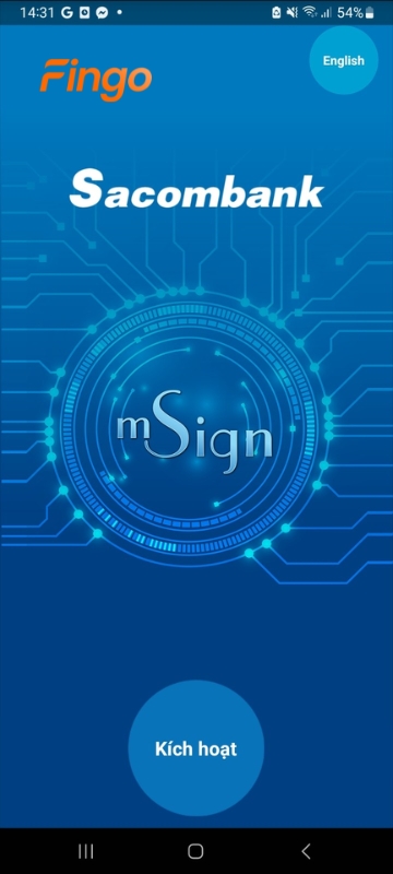 Cách kích hoạt lại mSign trên thiết bị mới 