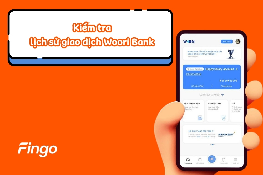 Các cách kiểm tra lịch sử giao dịch Woori Bank