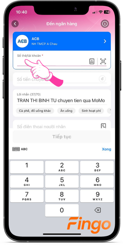Nạp tiền vào thẻ ATM nhanh chóng bằng ví điện tử