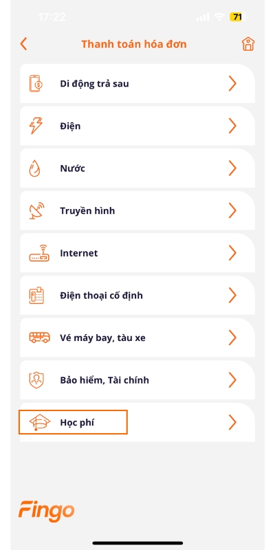 Cách nộp tiền học phí qua MSB mBank bước 3