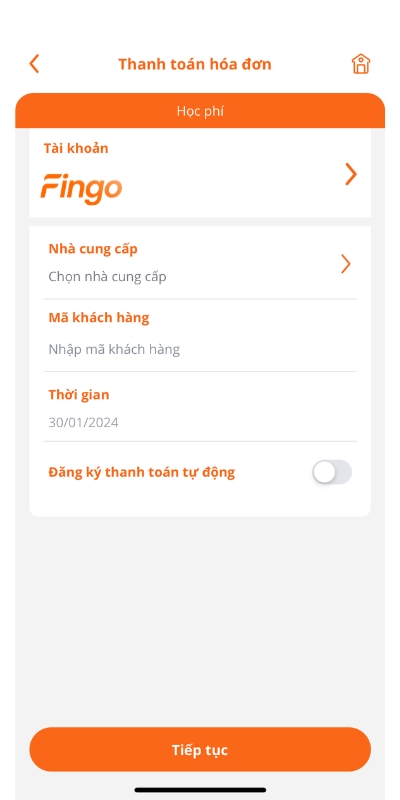 Cách nộp tiền học phí qua MSB mBank bước 4