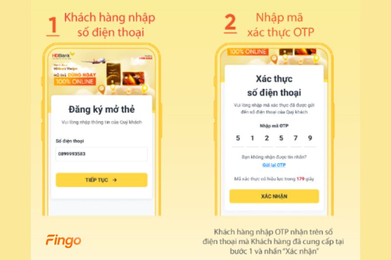 Nhập số điện thoại, nhận mã OTP và nhấn "Xác nhận"