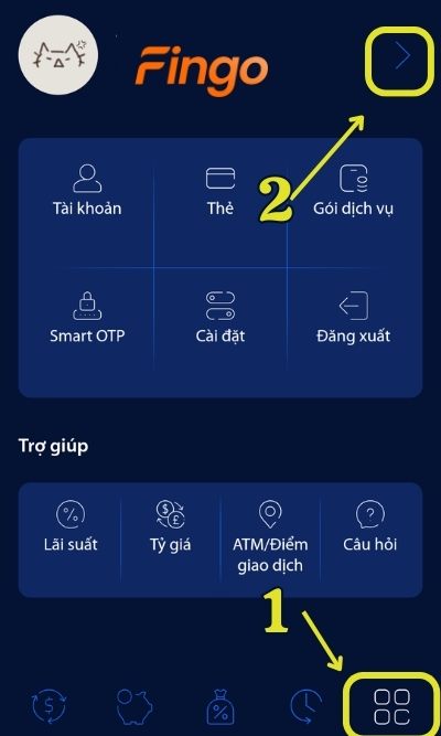 Đăng nhập ứng dụng. Tại màn hình, chọn biểu tượng Cài đặt. Sau đó, chọn dấu mũi tên ngay trên mục thông tin cá nhân để xem chi tiết các thông tin cá nhân của mình