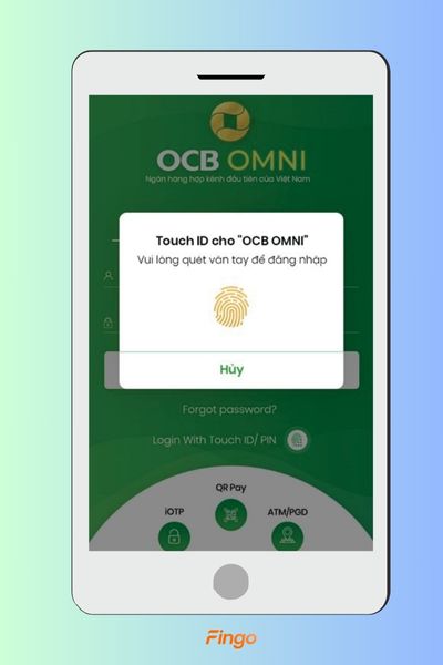 Đăng nhập nhanh với TouchID