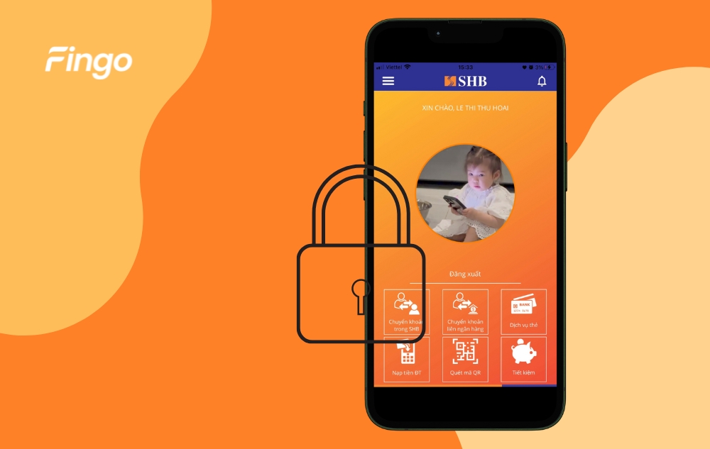 Khóa thẻ SHB online qua Mobile Banking