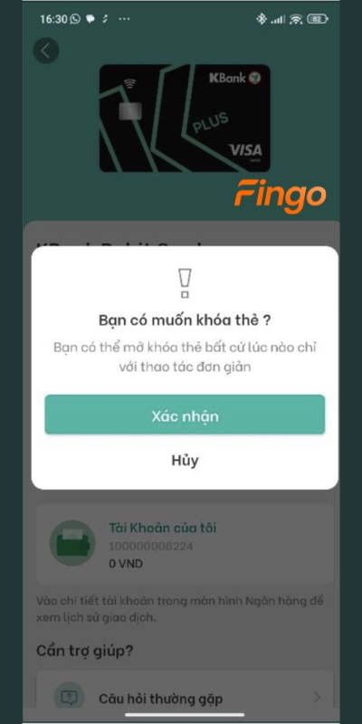 Nhấn xác nhận