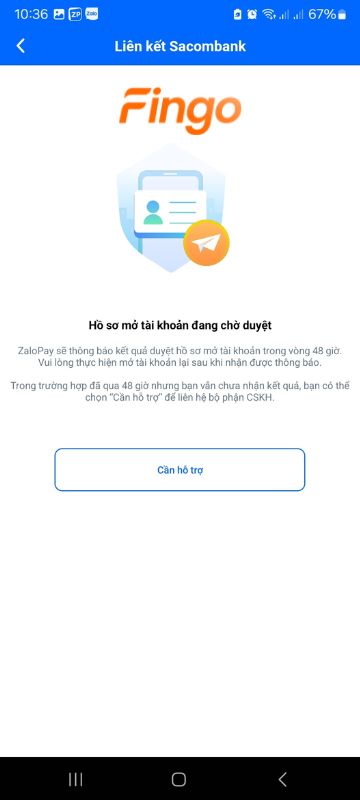 Chờ duyệt hồ sơ.