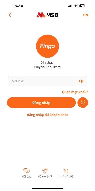 cách lấy lại mã pin soft token msb bước 4