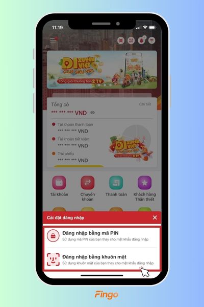 Chọn cách đăng nhập mà bạn muốn sử dụng