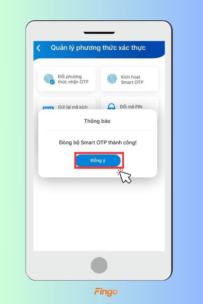 Đồng bộ Smart OTP thành công