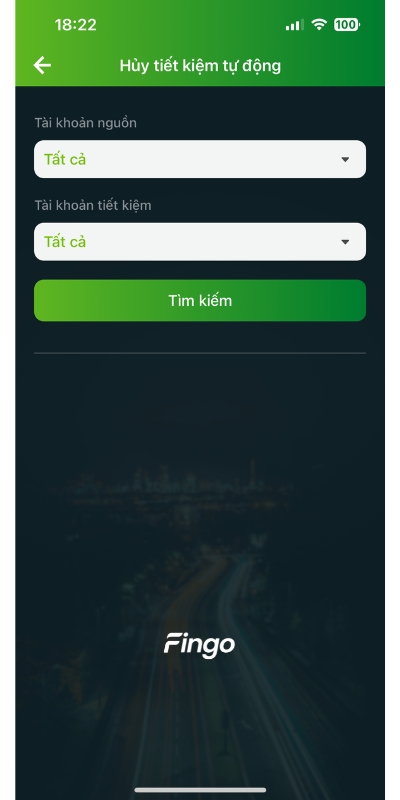 Hủy tiết kiệm tự động Vietcombank bước 2