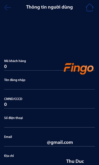 Tại màn hình lúc này sẽ hiển thị đầy đủ thông tin của khách hàng, bao gồm cả tên đăng nhập BVBank. 