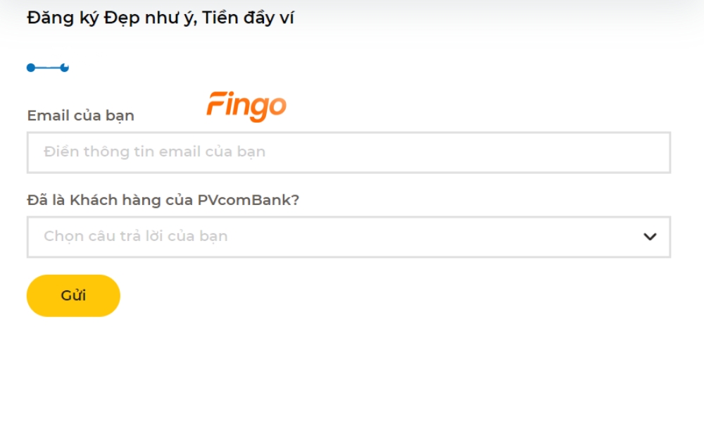 Nhấn chọn gửi sau khi điền đầy đủ thông tin
