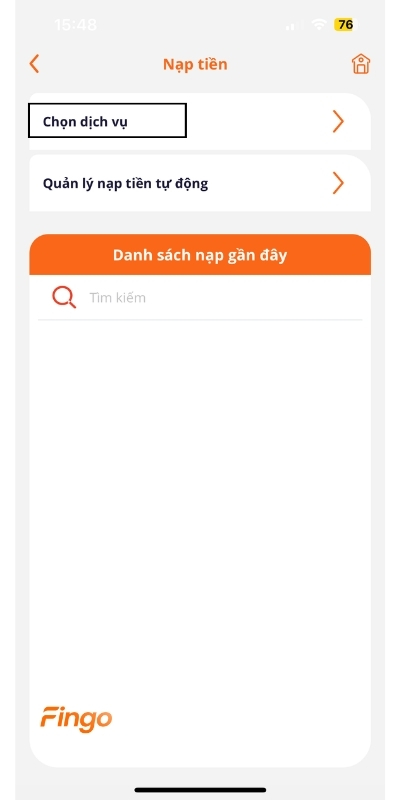 Nạp tiền điện thoại qua MSB mBank bước 2