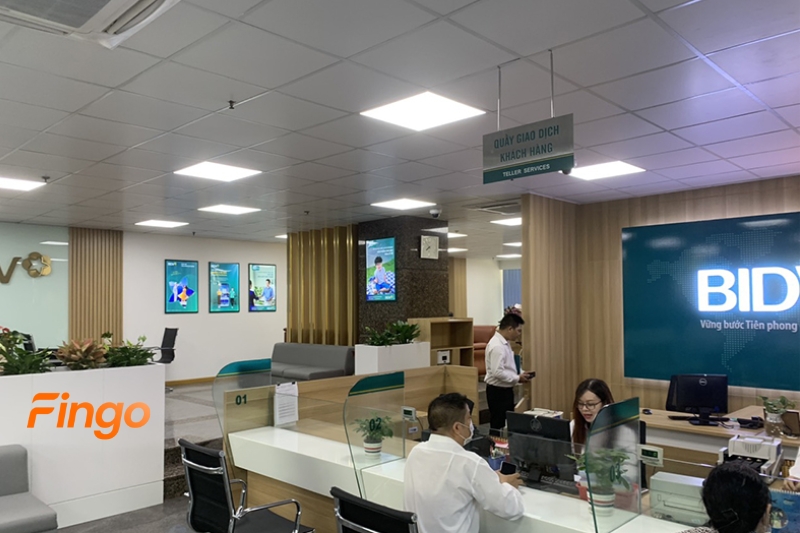 Phí chuyển tiền BIDV tại quầy giao dịch