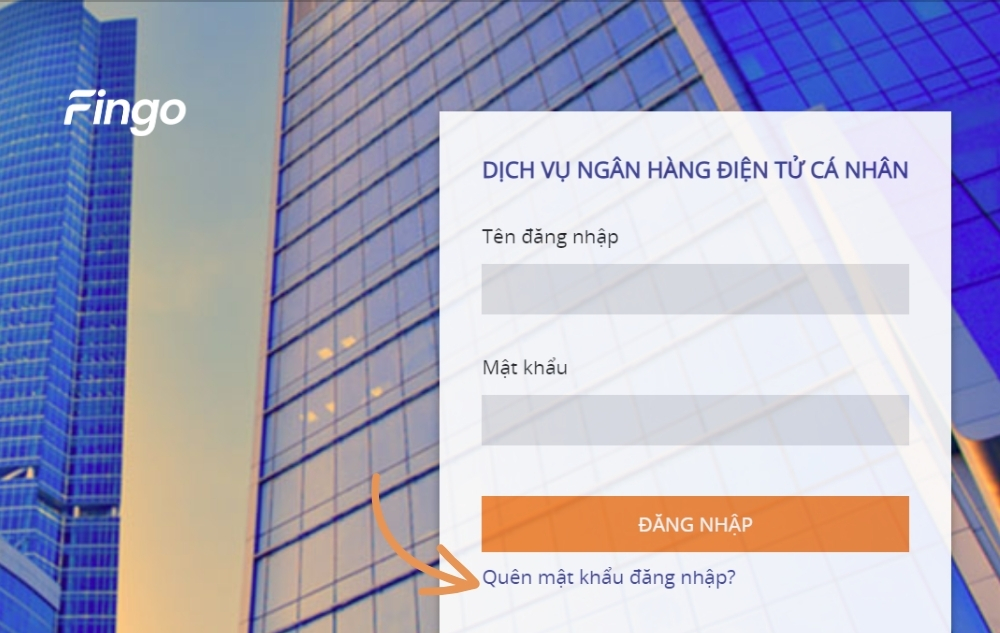 Chọn mục mật khẩu đăng nhập