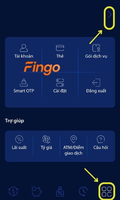 Đăng nhập ứng dụng digimi. Tại thanh menu, chọn Cài Đặt. Sau đó chọn dấu mũi tên bên cạnh tên khách hàng để tìm kiếm thông tin email của mình.