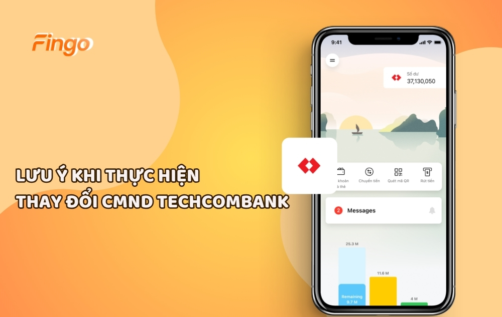 Một vài lưu ý khi thực hiện thay đổi CMND Techcombank