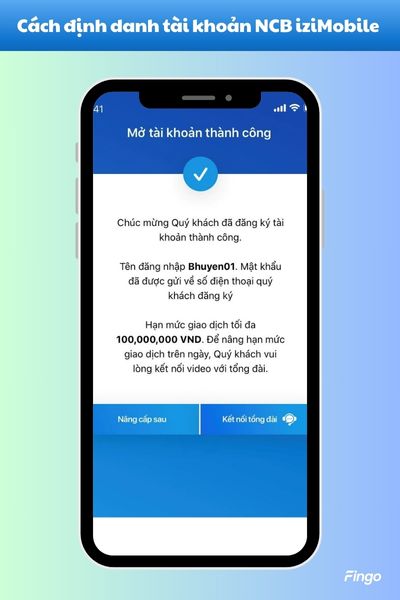 Nhập OTP để hoàn tất quá trình mở tài khoản