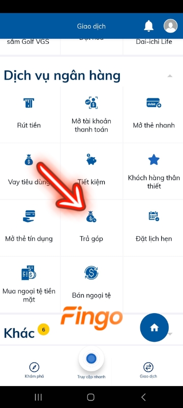 Tham gia ứng tiền Sacombank trên Sacombank Pay