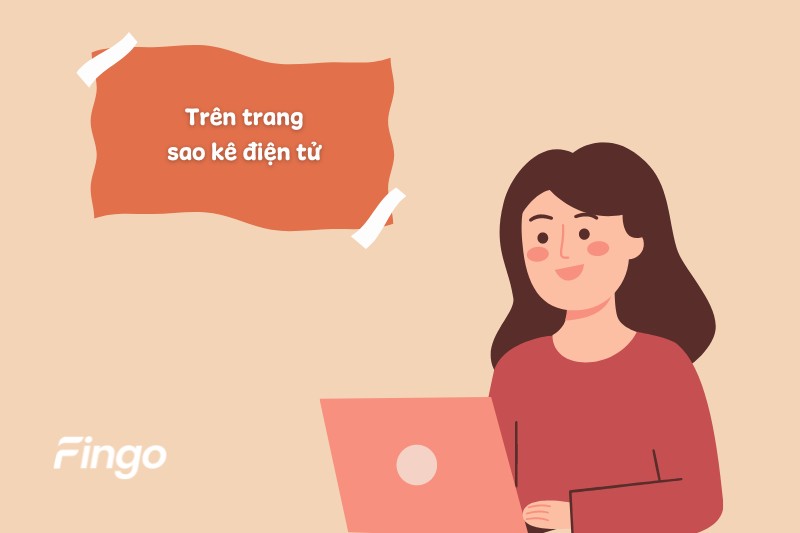 Trên trang sao kê điện tử