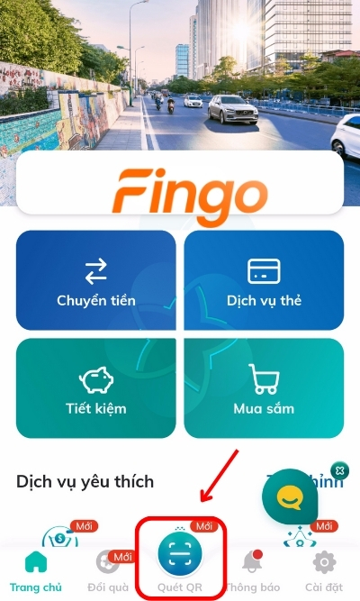 Chọn Quét QR