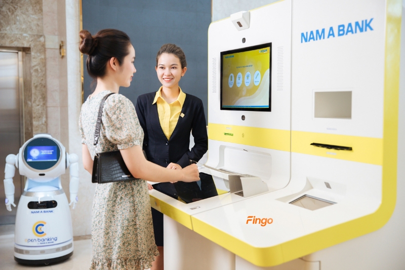 Các cây ATM có thể nộp tiền tại Nam A Bank