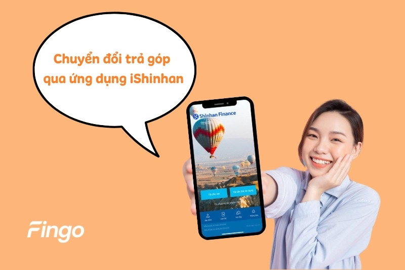 Chuyển đổi trả góp qua ứng dụng iShinhan 