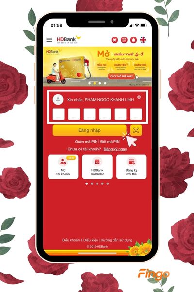 Bạn đã có thể đăng nhập HDBank Mobile Banking bằng mã PIN bạn đã tạo ở trên