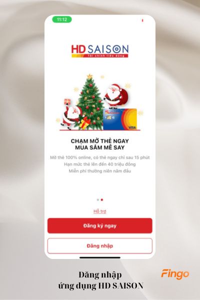 Đăng nhập app HD SAISON