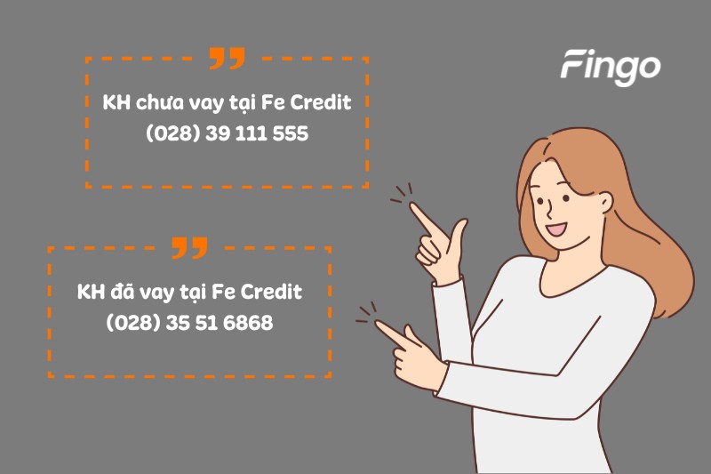 Tổng đài Fe Credit đăng ký vay vốn