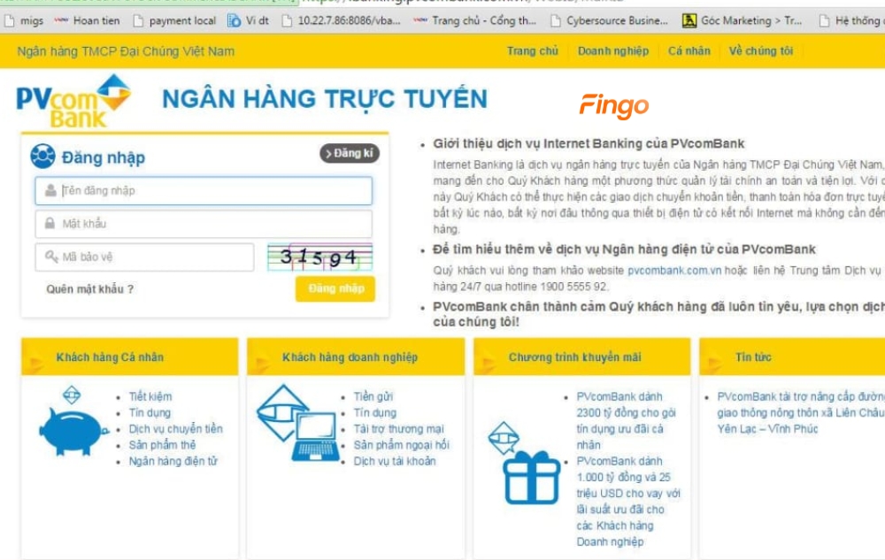 Đăng nhập một tài Internet Banking PVcomBank trên nhiều thiết bị