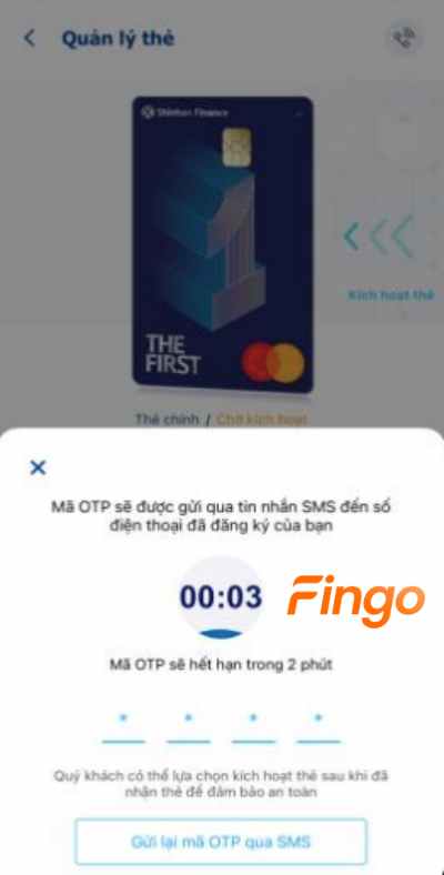 Nhập OTP/iOTP để xác thực. 