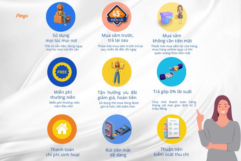 Lí do nên sử dụng thẻ tín dụng HD SAISON