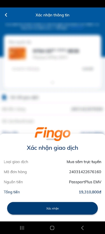 Xác nhận giao dịch