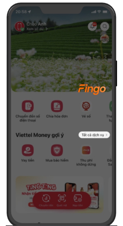 Nhấn chọn tất cả dịch vụ