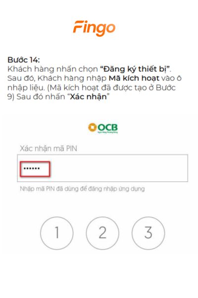 Khách hàng nhập Mã kích hoạt vào ô nhập liệu. Sau đó nhấn “Xác nhận"