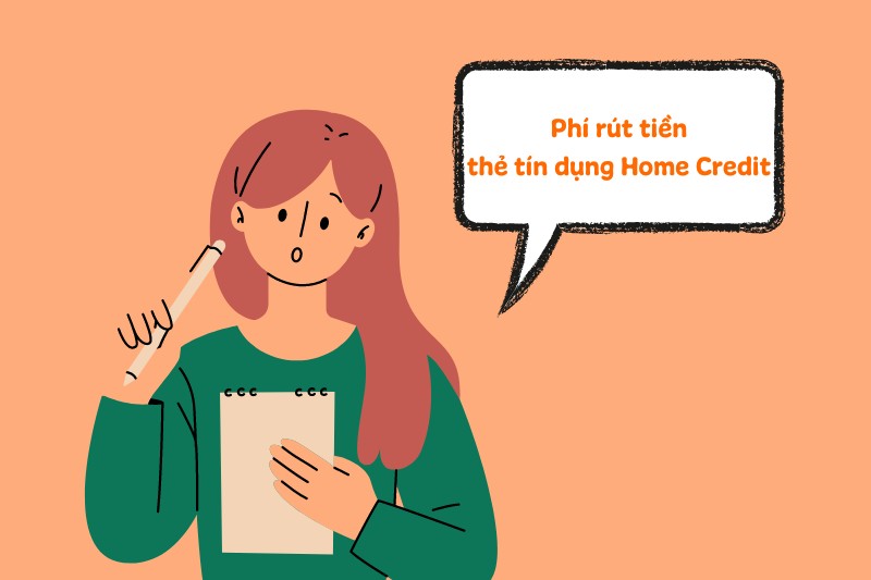 Phí rút tiền thẻ tín dụng Home Credit