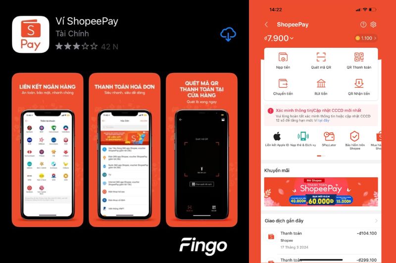 Thanh toán bằng ví điện tử Shopee Pay