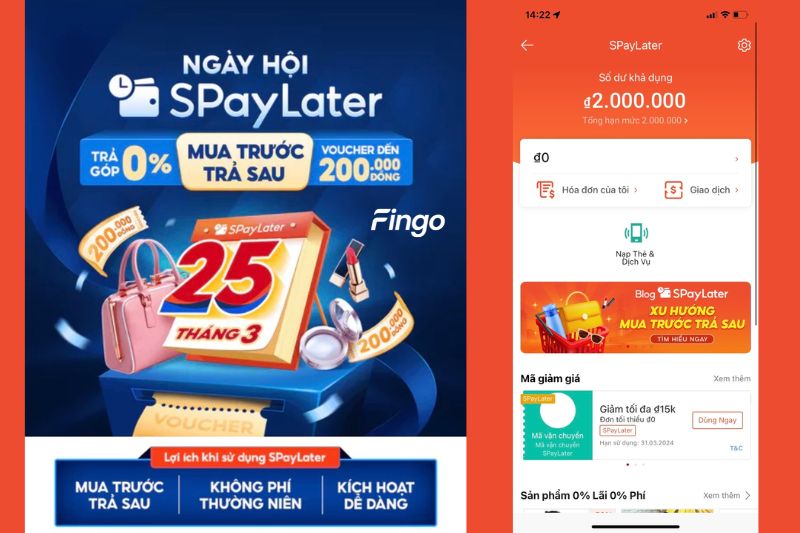 Thanh toán bằng SPayLater
