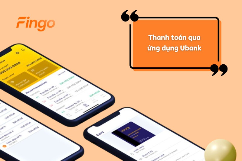Thanh toán qua ứng dụng Ubank