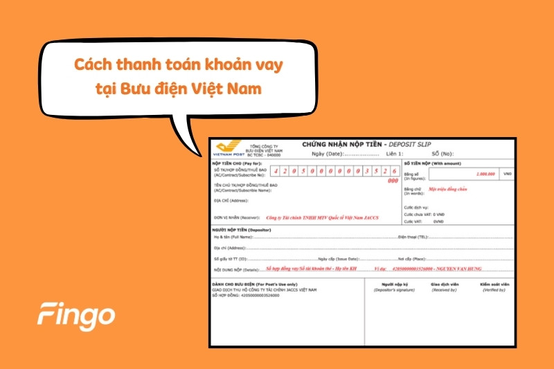 Cách thanh toán khoản vay tại Bưu điện Việt Nam