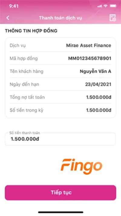 Kiểm tra thông tin xác nhận thanh toán